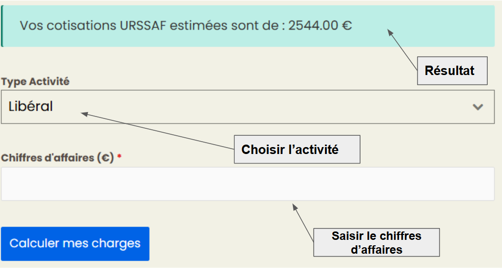 Simulateur urssaf