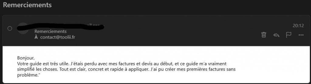 avis factures