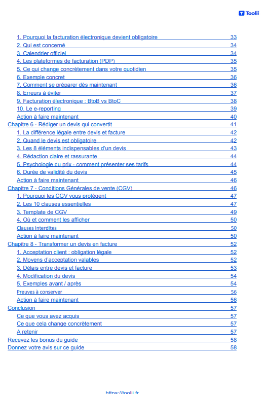 Guide Factures & Devis aperçu factures 2